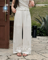 MADE。Mael one‑shoulder top & pants set