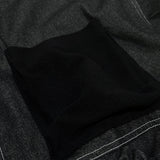 reverse Terry Pocket Denim Jacket_black