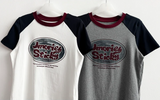 Rocklet color raglan short-sleeve t-shirt
