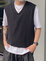 Corn String Cropped Nylon Vest 3C