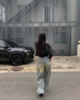 サイドビンテージデニムパンツ