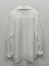 Water Stripe See-through Blouse