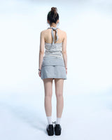 Eyelet 2 - Way Wrap Skirt - Gray
