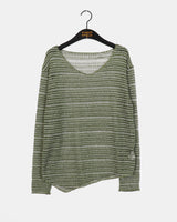 Pooro Hippie Stripe Bookle Summer Knitwear