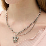 Ballerina Ribbon Pendant Surgical Necklace