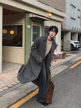 Solive Maxi Long Herringbone Single Coat