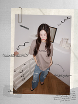 プレミアムコットンオーバーサイズフィットラウンド半袖Tシャツ