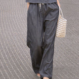 Armand Linen Denim Wide Pants