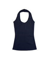 Blend Waffle Layered Halter Sweatshirt