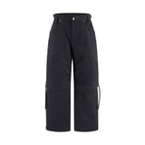 (DUC) 2Way ZipOff Biker Pants Black