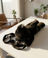 Side Teddybear Backpack [BLACK]