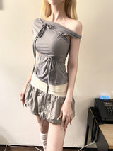 1294. Ribbon multy way T (4color)