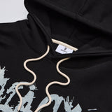 ビンテージロゴフードTシャツ　ブラック