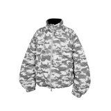 RELABEL Interactive (Black Bone) V-Cut Bone Structure Muscle 90 National Standard Inner/Outer Layered Rib-Knit Down Jacket