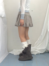 vintage knit lace skirt