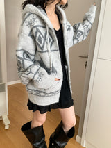 ヘリテージ フードニット ジップアップ