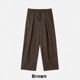Benza Deep Pintuck Wide Slacks