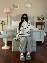 Fluffy Roomy Cozy Fleece Mary Jane Flats
