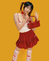 morning dot frill skirt (2color/inner pants)