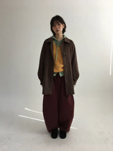 ボンボンブークレVネックニット (5color)
