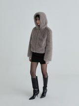 Hoodie fur jumper (Charcoal)