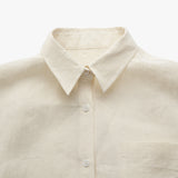 Stranger Classic Fit Linen Shirt (Cream)