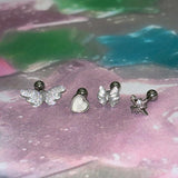 [SET] Baby Angel Ribbon Piercing