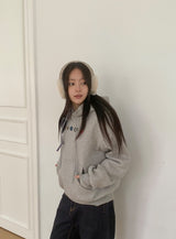 Ryutin Button Over Brushed Hoodie
