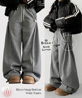 Lanto incision napping bezo banding wide pants
