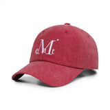 MUCENT SIGNATURE BALL CAP (Pigment dyeing burgundy)