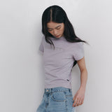 C LOGO CONVEX T-SHIRT_GREY