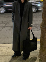 [Premium] Metin Hidden Maxi Wool Coat