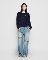 26SS WOMAN BASIC ROUND NECK CARDIGAN