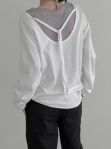 Brin See-through Lace Top