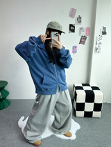 デイリーピグメント2ウェイフードジップアップ💛🤎🩶 - 5カラーズ