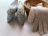 Denim flat pouch - light blue , S size