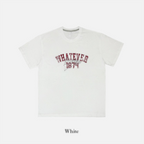Whatever レタリングショートスリーブTシャツ