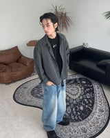 エカンクロップストライプシャツ