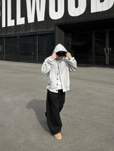 ONE SIDE SNAP BUTTON SWEAT PANTS