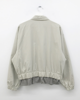 Petit check frill blouson (2color)