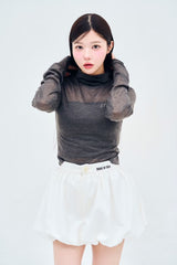 Stone logo high neck TEE