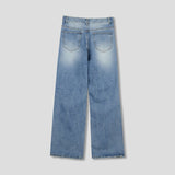 Waydone destroyed wide denim pants