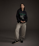 W BLUEBIRD HALF ZIP-UP SWEATSHIRT NAVY
