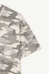 カモプリントオーバーサイズTシャツ