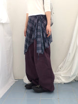 Misty Checkered Layered Skirt
