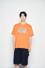 25SS バッドバニーロゴショートスリーブTシャツ オレンジ