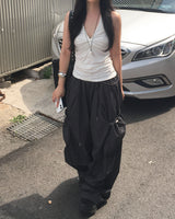 Nylon string cargo pants
