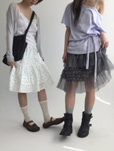 Verde chiffon skirt (3color)