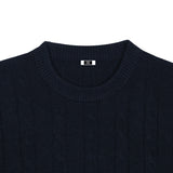 [Unisex] リザーブケーブルオーバーフィットニット [ネイビー]
