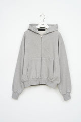 Jeff Cropped Zip Hoodie (3color)